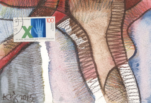 Cartoon: X 100 (medium) by Kestutis tagged ray,dada,postcard,kestutis,lithuania,medicine