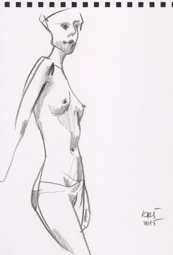 Cartoon: Artists and model. Sketch (medium) by Kestutis tagged sketch,art,kunst,kestutis,lithuania