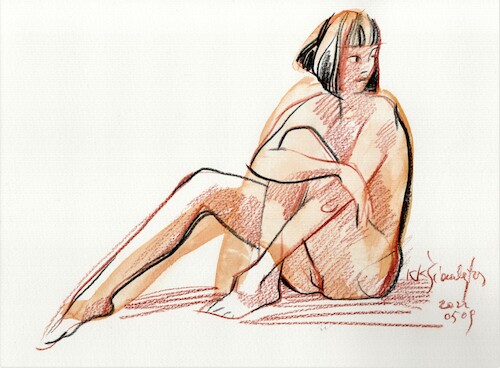 Cartoon: Artists and models. Sketches 4 (medium) by Kestutis tagged sketch,art,kunst,kestutis,lithuania