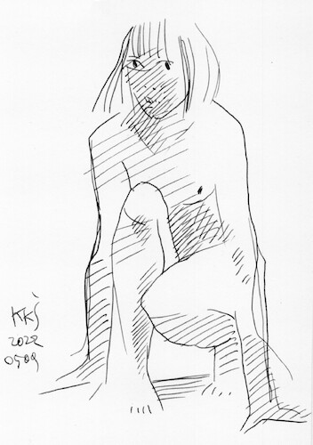 Cartoon: Artists and models. Sketches 6 (medium) by Kestutis tagged sketch,art,kunst,kestutis,lithuania
