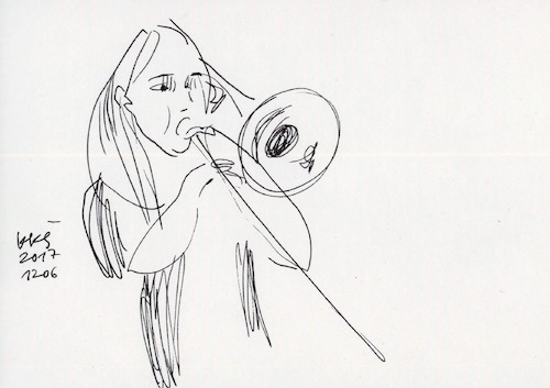 Cartoon: Brass band (medium) by Kestutis tagged brass,band,sketch,kestutis,lithuania,music