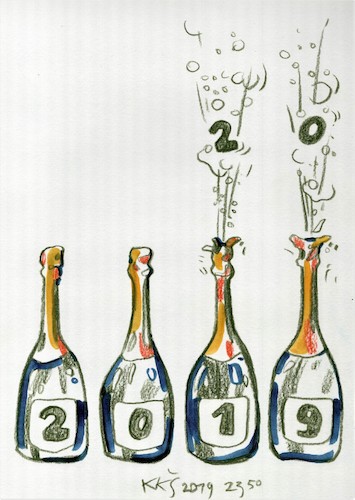 Cartoon: Happy New Year! (medium) by Kestutis tagged happy,new,year,kestutis,lithuania