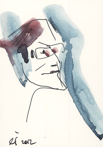 Cartoon: Man and Woman. Sketch (medium) by Kestutis tagged lithuania,siaulytis,kestutis,woman,man,sketch