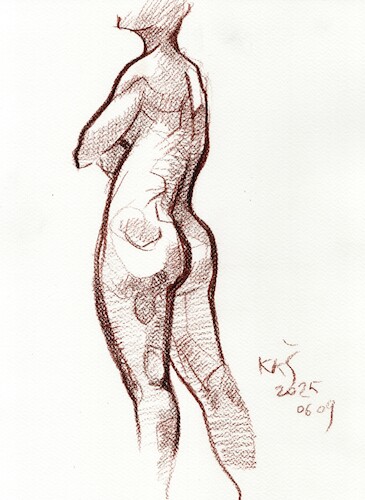Cartoon: Painters Posers and Pencils 2 (medium) by Kestutis tagged paiter,pencil,model,sketch,kestutis,lithuania,art,kunst