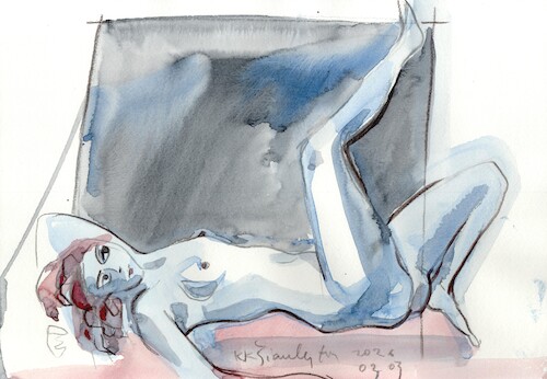 Cartoon: Quick drawings 13 (medium) by Kestutis tagged quick,drawing,nude,art,kunst,sketch,kestutis,lithuania