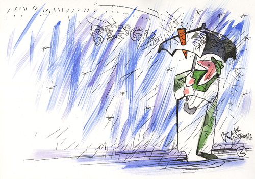 Cartoon: Sleet 2 (medium) by Kestutis tagged wind,ice,snow,winter,autumn,kestutis,lithuania