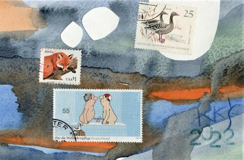 Cartoon: Sociocultural realities (medium) by Kestutis tagged dada,postcard,kestutis,lithuania,philately,loriot,briefmarke