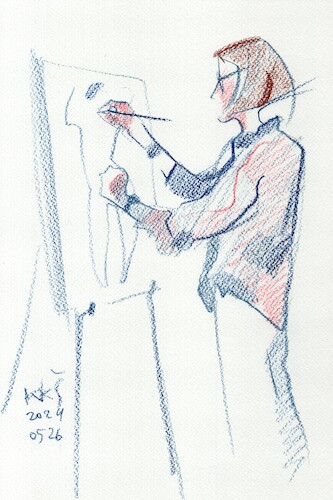 Cartoon: We draw a human figure (medium) by Kestutis tagged sketch,figure,human,drawing,art,kunst,kestutis,lithuania