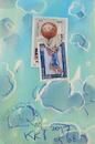 Cartoon: Basketball. DADA Sports (small) by Kestutis tagged bnasketball sports dada postcard mail art kestutis lithuania