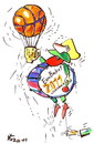 Cartoon: BASKETBALL FAN PORTRAIT (small) by Kestutis tagged basketball,sport,bier,beer,foam,fans,portrait,kestutis,lithuania,championship