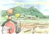 Cartoon: BONN. RHEIN. SIEBENGEBIRGE (small) by Kestutis tagged sketch,boon,rhein,skizze,bier,deutschland,germany,watercolor