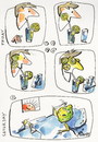 Cartoon: COCKTAIL WITH LEMON (small) by Kestutis tagged cocktail lemon friday saturday kestutis lithuania strip comic evening party night morning