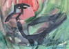Cartoon: Duplicate (small) by Kestutis tagged watercolor dada nature bird rook kestutis lithuania
