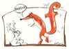 Cartoon: facebook (small) by Kestutis tagged facebook,internet,fox,hare,computer,kestutis,lithuania,nature,communication,www