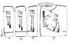 Cartoon: GOODBYE! (small) by Kestutis tagged goodbye,novel,humor,clock,feet,adieu,farewell