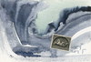 Cartoon: Wave (small) by Kestutis tagged wave dada postcard kestutis lithuania art kunst