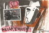 Cartoon: Hello Europe! (small) by Kestutis tagged hello europe lenin greece communication kestutis lithuania postcard post russia ukraine dada dadaism art kunst