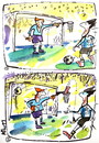 Cartoon: HUMOR HYPNOSIS (small) by Kestutis tagged football basketball humor hypnosis fußball soccer ngoalkeeper sports fans