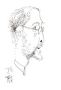 Cartoon: Jurgis Gimberis (small) by Kestutis tagged artist writer caricature kestutis lithuania