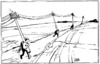 Cartoon: LINES (small) by Kestutis tagged lines skopje kestutis siaulytis lithuania cartoon osten catalog
