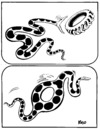 Cartoon: NATURE and CIVILIZATION (small) by Kestutis tagged snake,nature,civilization