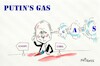 Cartoon: News from Russia (small) by Kestutis tagged putin,russia,russland,sanctions,kestutis,lithuania,war,ukraine,gas,europe,china