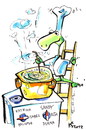 Cartoon: OPTIONS (small) by Kestutis tagged turtle,hurricane,sandy,katrina,hurrikan,paloma,isabel,diana,name,rita,options,settings,food,pirate,küche,kitchen,kestutis,siaulytis,adventure