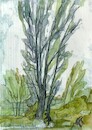 Cartoon: Rainy day (small) by Kestutis tagged rain,art,kunst,watercolor,kestutis,lithuania