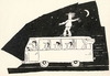 Cartoon: Schlafwandler. Sleepwalker (small) by Kestutis tagged sleepwalker,somnambulist,schlafwandler,night,bus,kestutis,lithuania