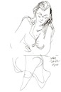 Cartoon: Sketch. Artists and model (small) by Kestutis tagged sketch,artist,and,model,kestutis,lithuania