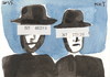 Cartoon: Spies (small) by Kestutis tagged spy,postcard,dada,kestutis,lithuania,art,kunst