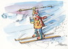 Cartoon: SUBWAY PASSENGER SKILLS (small) by Kestutis tagged bahn,passenger,ski,snow,sport,winter,kestutis,buch,book,subway