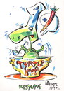 Cartoon: TURTLE SOUP (small) by Kestutis tagged turtle,soup,kestutis,siaulytis,lithuania,chef,pirate,food,comic,strip