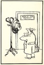 Cartoon: VISITOR (small) by Kestutis tagged visitor,hat,office,kestutis,siaulytis,lithuania,sluota