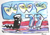 Cartoon: WHY? (small) by Kestutis tagged twin towers world trade center 11th september