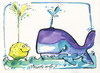 Cartoon: Yellow Whale (small) by Kestutis tagged yellow,whale,lemon,culinary,turtle,kitchen,submarine,kestutis,lithuania