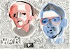 Cartoon: Youtube. Duets (small) by Kestutis tagged war,krieg,youtube,ukraine,russia,russland,art,kunst,kestutis,lithuania,duets