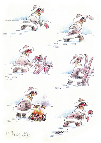 Cartoon: ohne Titel (medium) by jiribernard tagged winter,kälte,arktis,nordpol,eis,eiswüste,frieren,fund,endeckung,feuer,ski,expedition,irrlauf,verlaufen,frost,ausweglosigkeit,erfrieren,gefahr,lebenskampf,überleben,lebenswille,erwärmung,winter,kälte,arktis,nordpol,eis,frieren,endeckung,expedition,frost,ausweglosigkeit,erfrieren