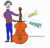 Cartoon: Saitensprung (small) by al_sub tagged saiten musik bass liebe