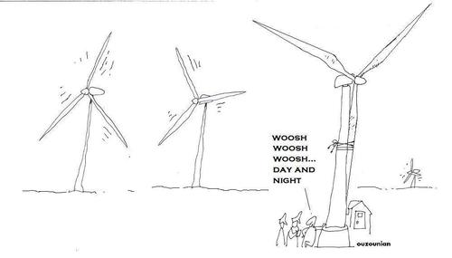 Cartoon: ouzounian (medium) by ouzounian tagged green,ecology,windmills,ouzounian,energy