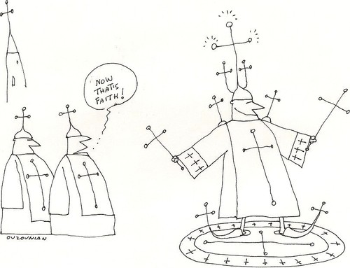 Cartoon: faith and stuff (medium) by ouzounian tagged religion,faith