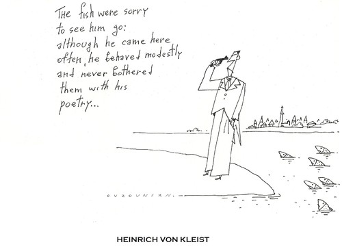 Cartoon: von kleist (medium) by ouzounian tagged von,kleist