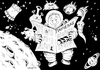 Cartoon: Astronaut (small) by dragas tagged dragas,pancevo,serbia,pancevac