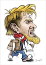 Cartoon: Robert Prosinecki (small) by dragas tagged robert prosinecki croatia red star fotbal serbia lion