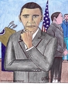 Cartoon: Barack obama the new president (small) by odinelpierrejunior tagged arts,cartoons,drawings,designs,paintings,pictures
