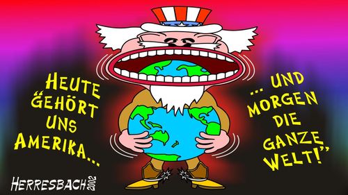 Cartoon: Cartoon 0020 (medium) by cartoonfuzzy tagged welt,usa,frieden,humourus,humoristico,globalization,cartoons,cartunes,caricature,caricatura,caricaturas,karikaturen,politik,political,herresbach,wahlen,freiheit,globalisierung,krieg,michel,deutscher,innenpolitik,aussenpolitik,comixfuzzy,cartoonfuzzy