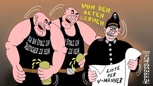 Cartoon: Cartoon 0079 (medium) by cartoonfuzzy tagged stolz,männer,nasi,humourus,humoristico,globalization,cartoons,cartunes,caricature,caricatura,caricaturas,karikaturen,politik,political,herresbach,wahlen,freiheit,globalisierung,krieg,michel,deutscher,innenpolitik,aussenpolitik,comixfuzzy,cartoonfuzzy