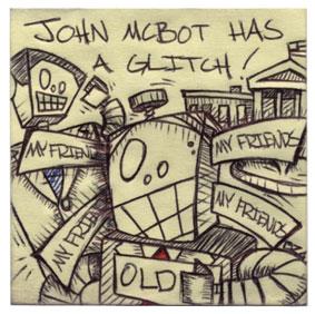 Cartoon: John McBot Has A Glitch! (medium) by memebots tagged mccain,election,usa,obama,robot,memebot