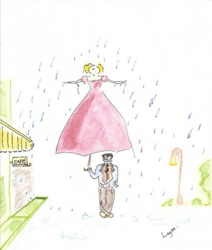 Cartoon: o guarda-chuva (medium) by luyse tagged chuva