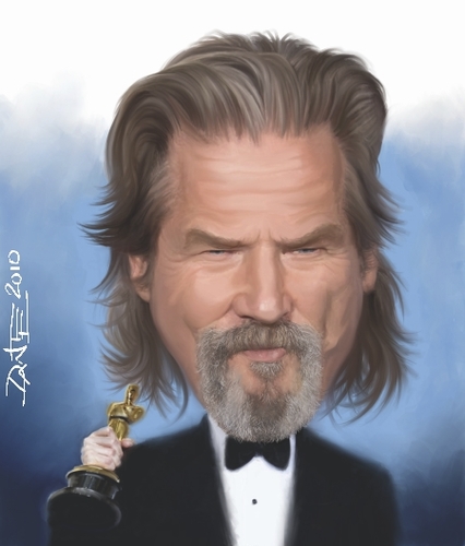 Cartoon: Jeff Bridges Caricature (medium) by Dante tagged award,academy,star,movie,people,famous,celebrity,caricature,bridges,jeff